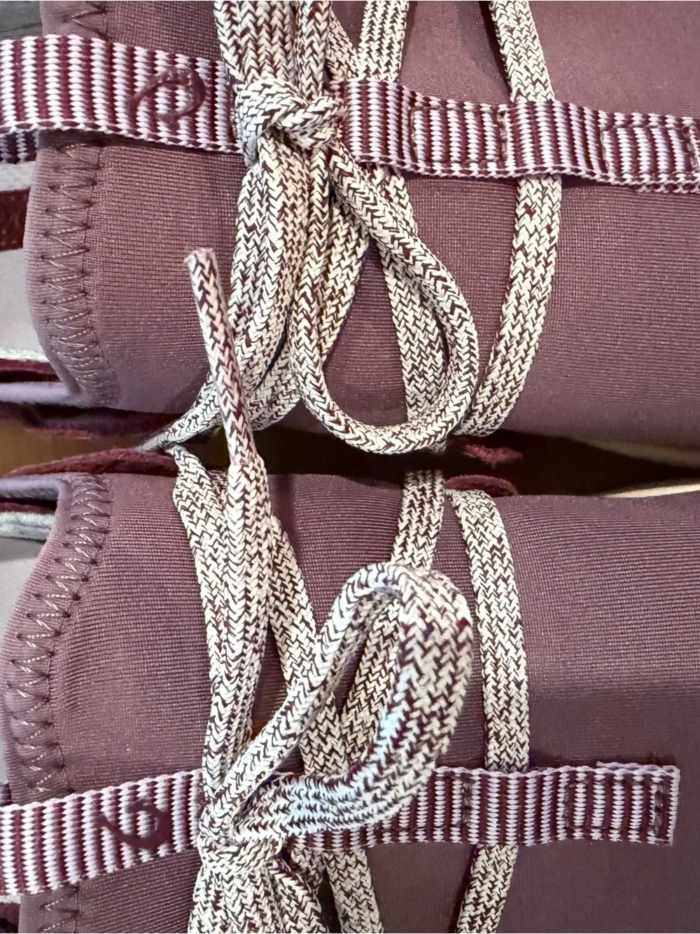 OluKai Miki Li Leather Textile Sneakers Burgundy Mauve